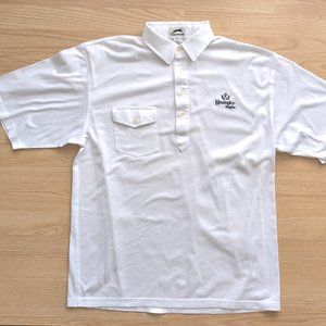 Vintage Kensington Naples Men's White Slazenger Polo T Shirt, Size L